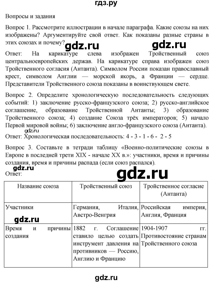 ГДЗ по истории 9 класс Морозов История нового времени  страница - 210, Решебник